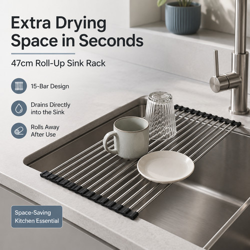 Sink drying rack - drying, roll
