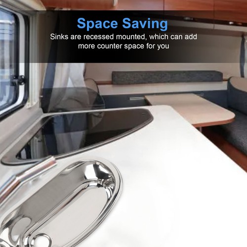 Bar sink 8x6 89x4 - rv, 12.8x6.89x4.53in