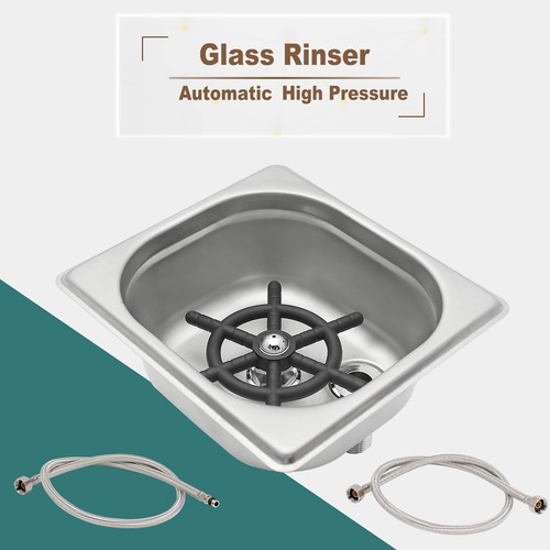 Automatic glass rinser sink - glass, w/sink