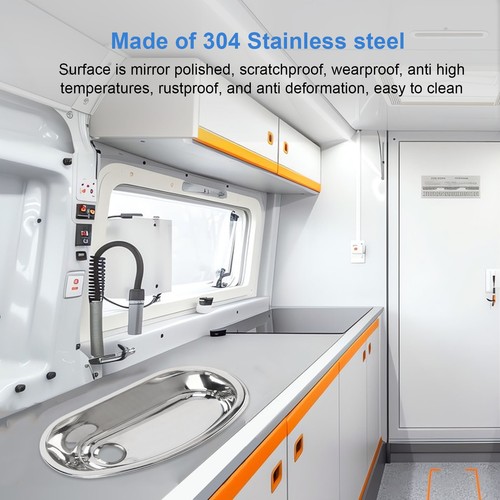 Stainless steel bar sink - steel,