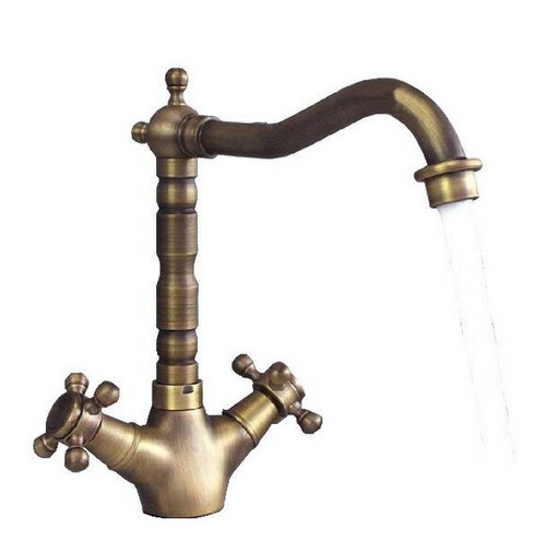 Antique brass swivel spout - antique,