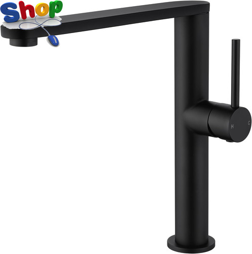Black kitchen tap - black, mixer
