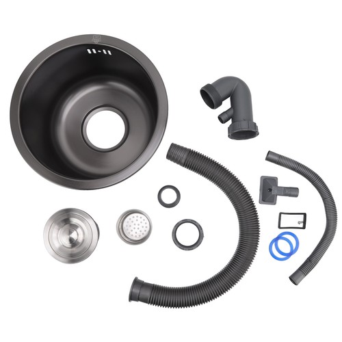 Black mini round kitchen - black,